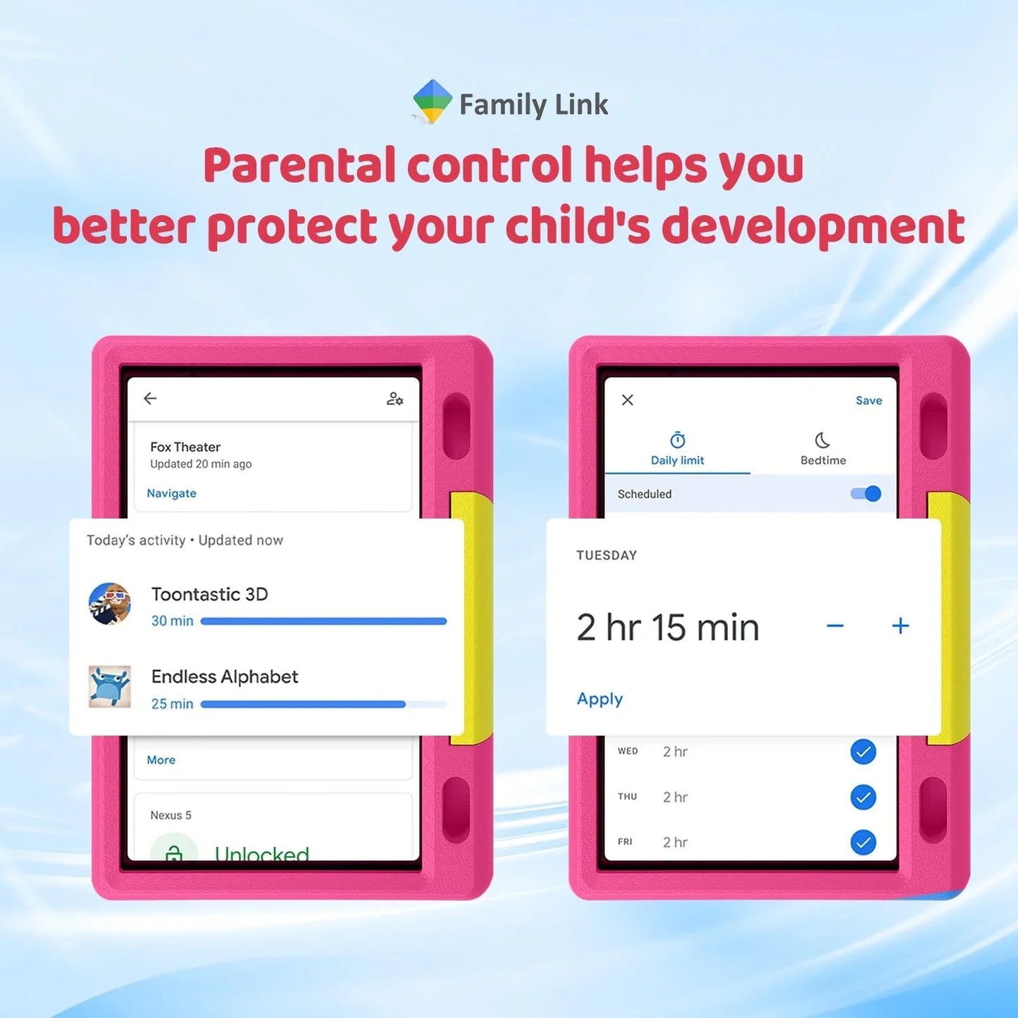 BESTSKI 10" Kids Tablet Android 13, 6GB+64GB, Parental Control, Core-Processor