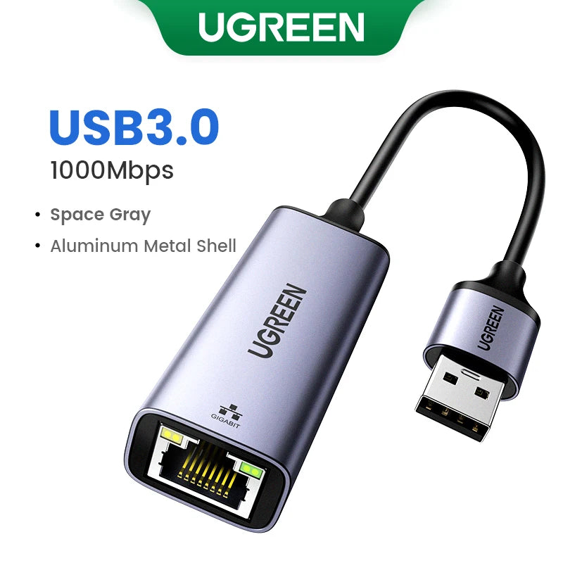 USB Ethernet Adapter USB 3.0 Network Card to USB RJ45 Lan PC Windows 10 Xiaomi