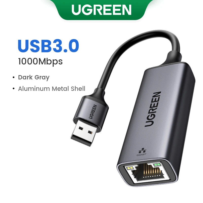 USB Ethernet Adapter USB 3.0 Network Card to USB RJ45 Lan PC Windows 10 Xiaomi