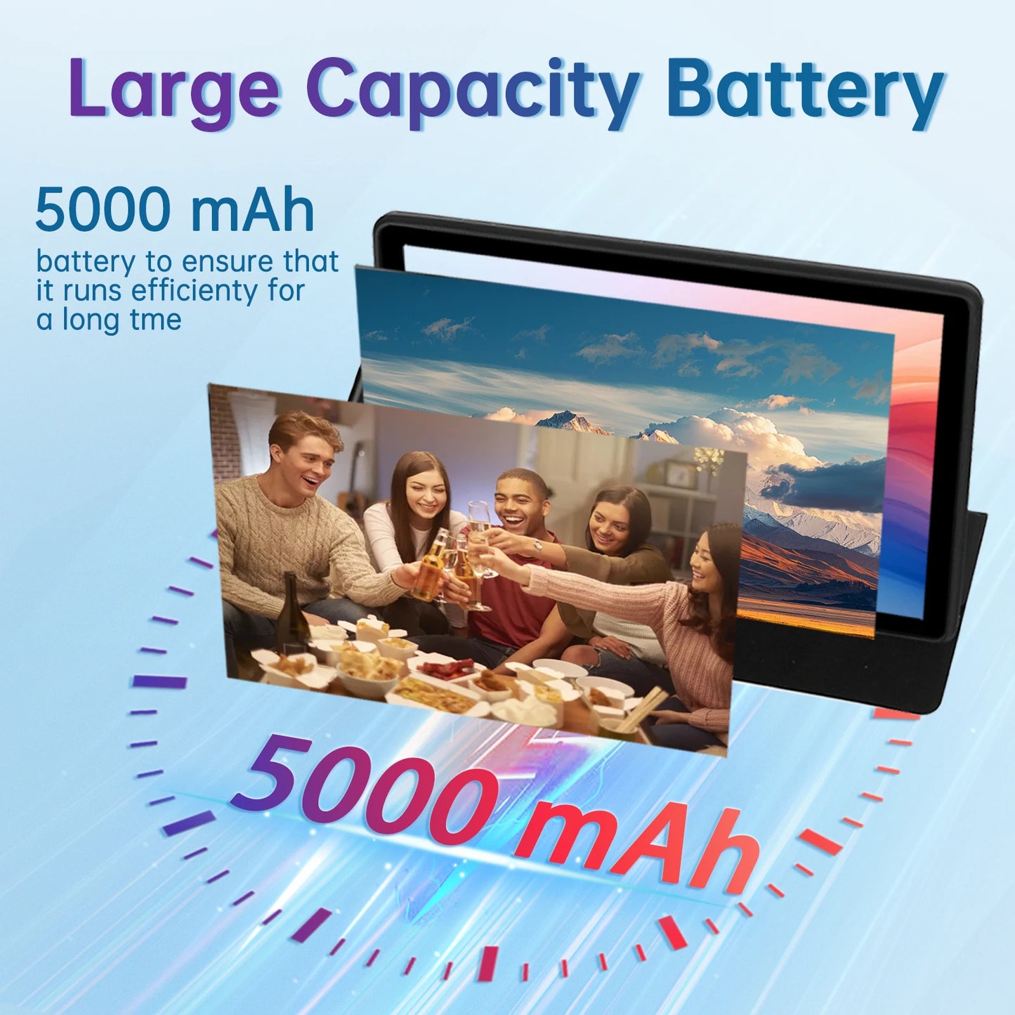 C108 10.1" Android 14 Tablet 10GB+128GB w/ Case Keyboard Mouse Stylus Headphones