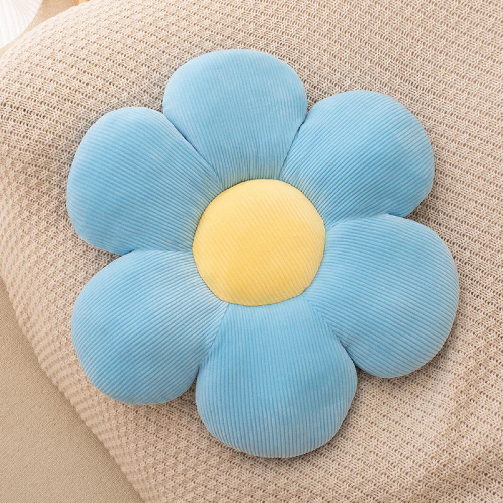 Flower-Shaped Pillow Cushion Anime Theme Cute Plush Toy Sofa Chair Backrest
