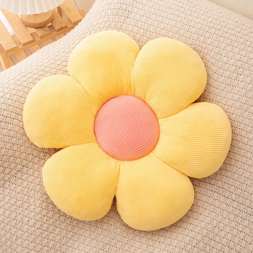 Flower-Shaped Pillow Cushion Anime Theme Cute Plush Toy Sofa Chair Backrest