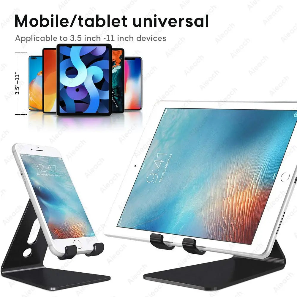 Universal Metal Tablet Stand for iPad Android 7.9–11" Rotation Hold Desk Mount
