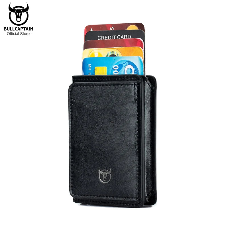 2022 Men And Women Aluminum Cash ID Card Holder RFID Blocking Automatic Pop Up Credit Card Wallets Mobile Phone Holder Card Bag
