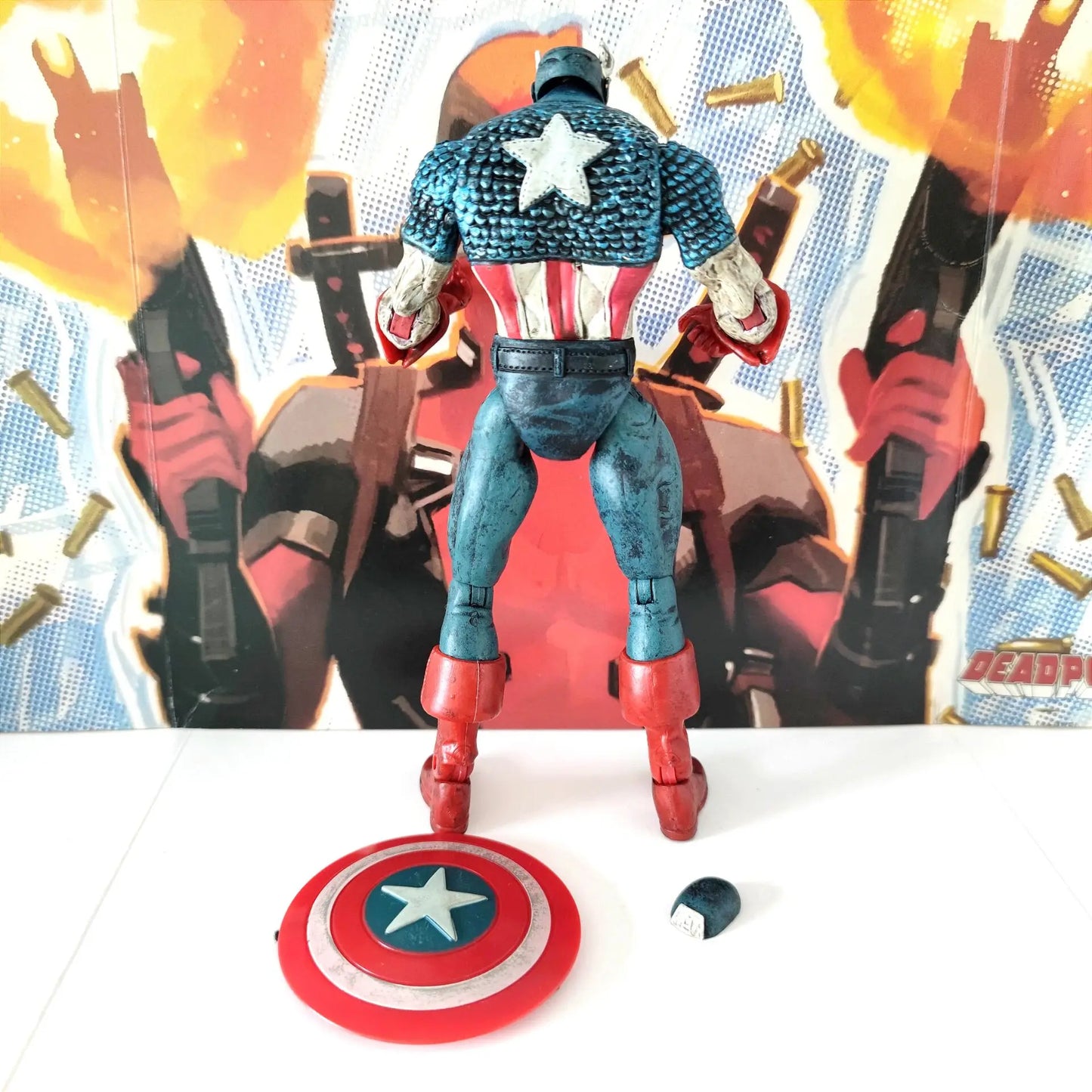 Toybiz Marvel Diamond Select DST Zombie Captain American 7" Action Figure Loose