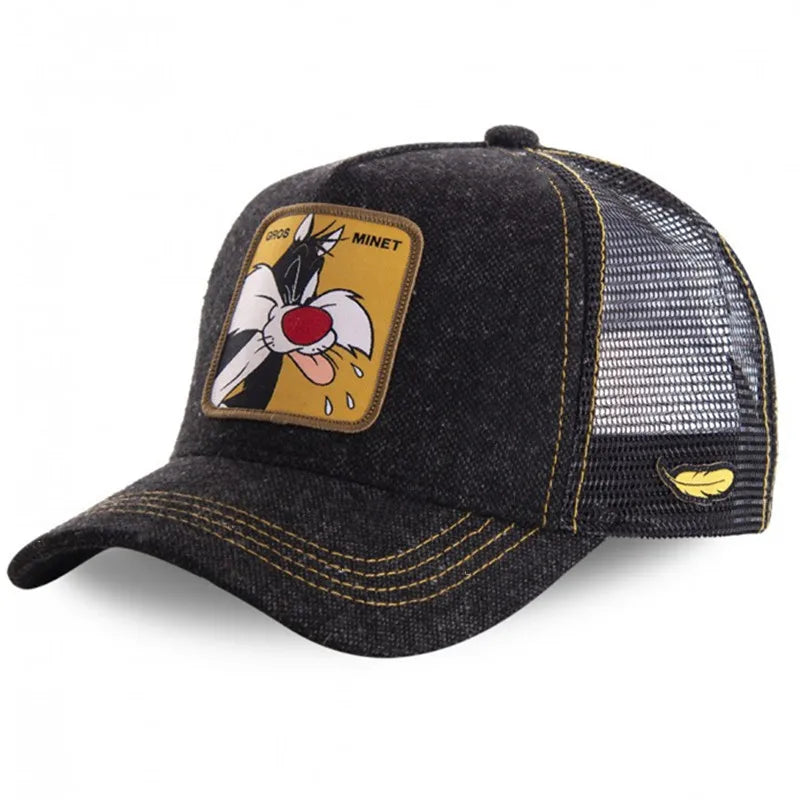 Hot Sale Anime Cartoon Cap High Quality Patch Draw Baseball Cap Men Trucker Hats