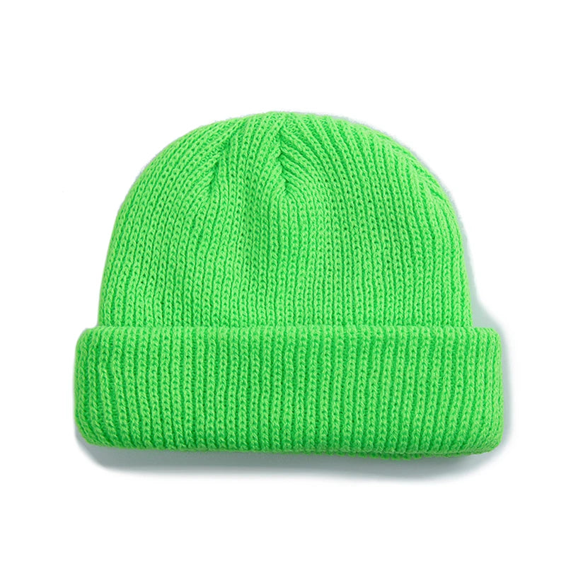Daily Fisherman Beanie Hat Unisex Sailor Style Autumn Beanie Ribbed Knitted Hat