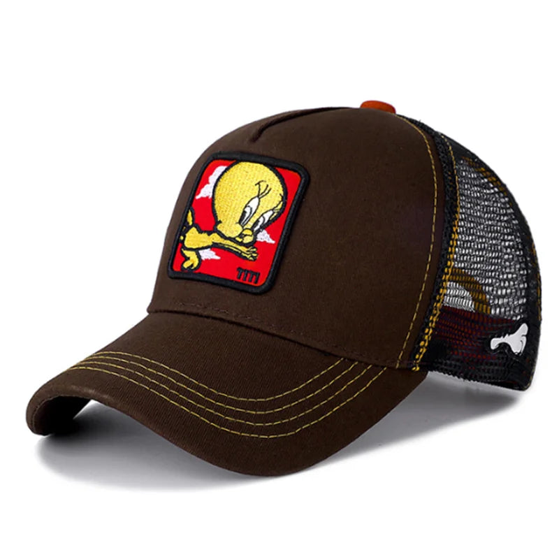 Hot Sale Anime Cartoon Cap High Quality Patch Draw Baseball Cap Men Trucker Hats