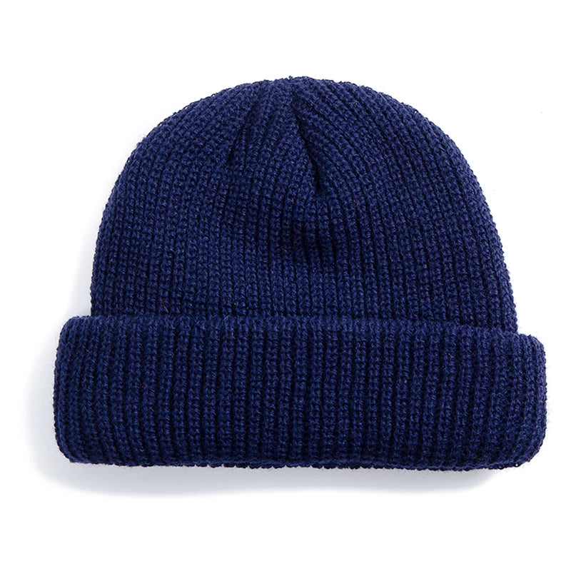 Daily Fisherman Beanie Hat Unisex Sailor Style Autumn Beanie Ribbed Knitted Hat