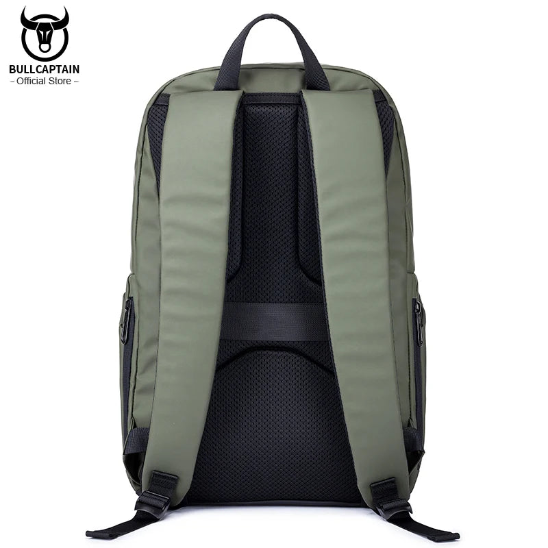 BULLCAPTAIN Men's Fashion Backpack 15.6-in'' Laptop Backpack Male Anti-theft Waterproof School Backpack Man Business Travel Bag