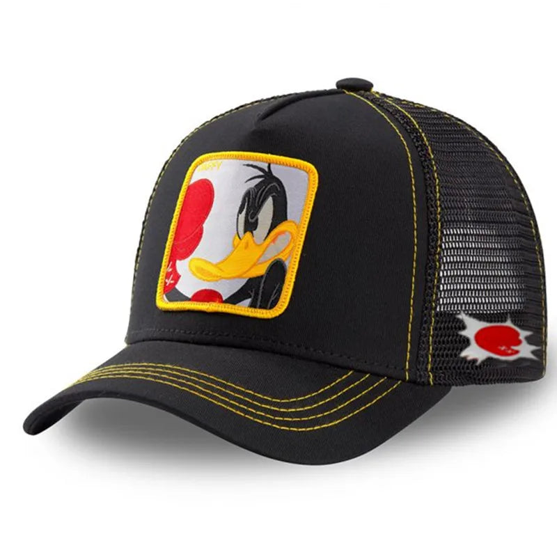 Hot Sale Anime Cartoon Cap High Quality Patch Draw Baseball Cap Men Trucker Hats