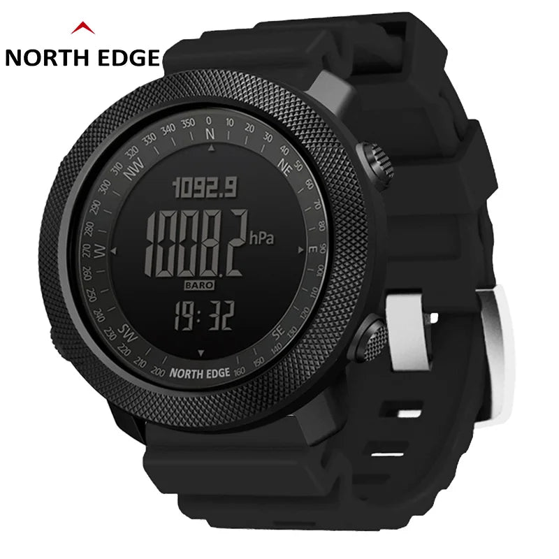 NORTH EDGE Mens Smart Watch Military Clock Pedometer Running Digital Smartwatch