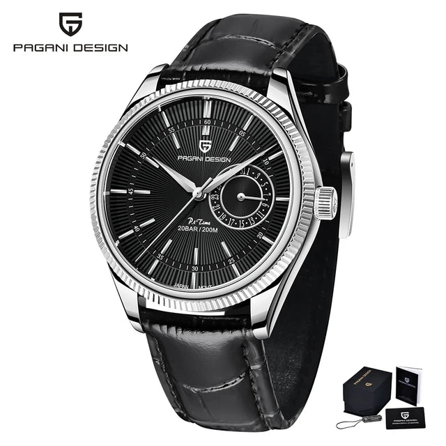 PAGANI Men's Quartz Watch Sapphire Glass 40mm Automatic Sports Waterproof Watch