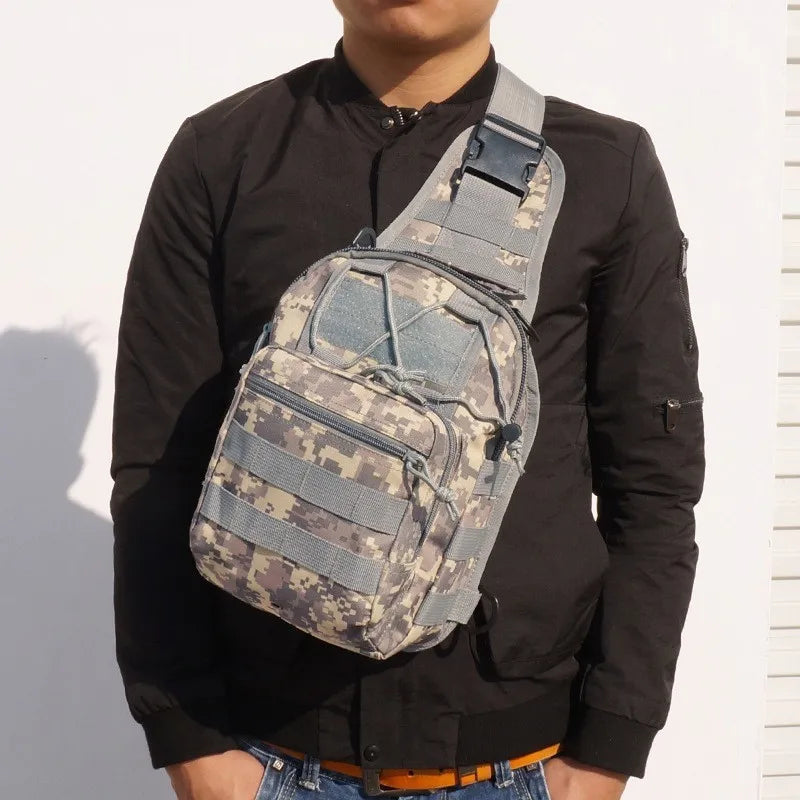 Tactical Shoulder Backpack, Waterproof Hiking Camping Pack Concealed Range Bag