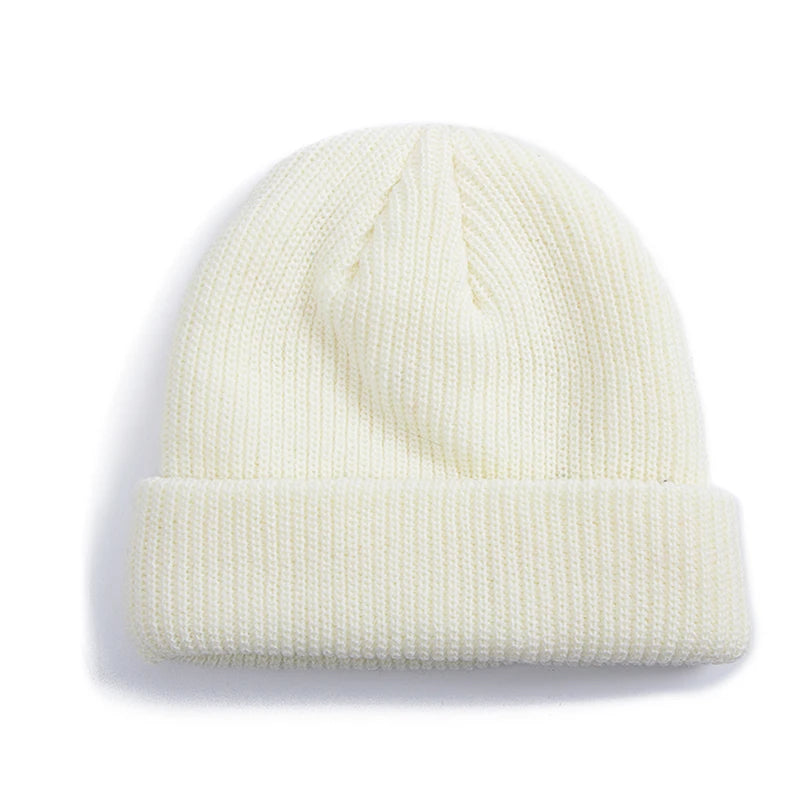 Daily Fisherman Beanie Hat Unisex Sailor Style Autumn Beanie Ribbed Knitted Hat