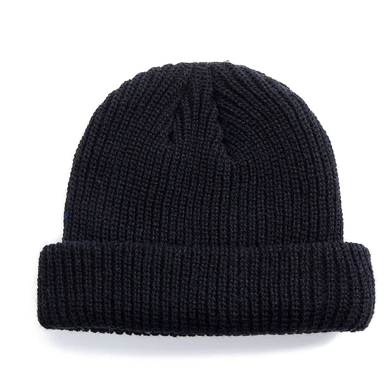 Daily Fisherman Beanie Hat Unisex Sailor Style Autumn Beanie Ribbed Knitted Hat