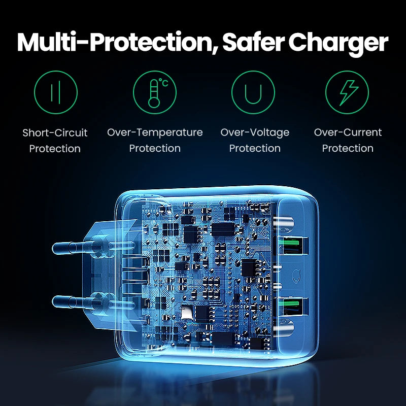 USB Quick Charger 3.0 36W Fast Charger Adapter iPhone Xiaomi Redmi Charger