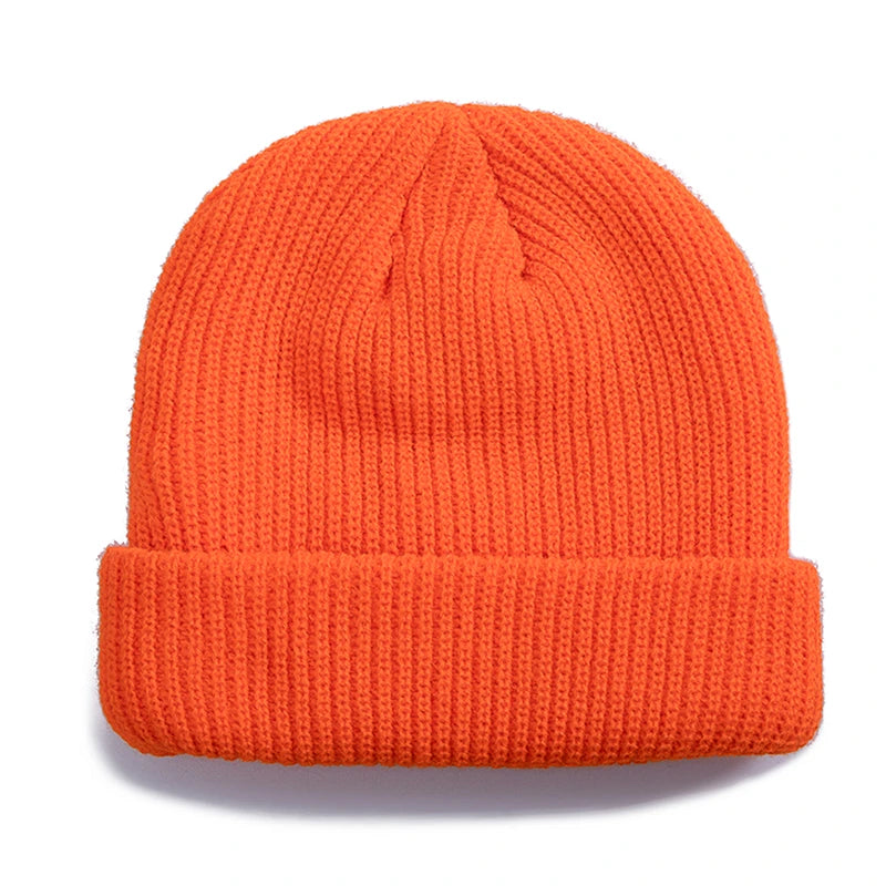 Daily Fisherman Beanie Hat Unisex Sailor Style Autumn Beanie Ribbed Knitted Hat