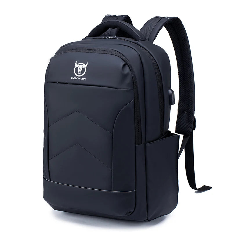 BULLCAPTAIN Male Multifunction USB Charging Fashion Business Casual Travel Anti-theft Waterproof 15.6 Inch Laptop Men Backpack