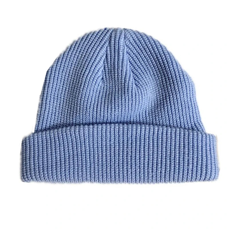 Daily Fisherman Beanie Hat Unisex Sailor Style Autumn Beanie Ribbed Knitted Hat