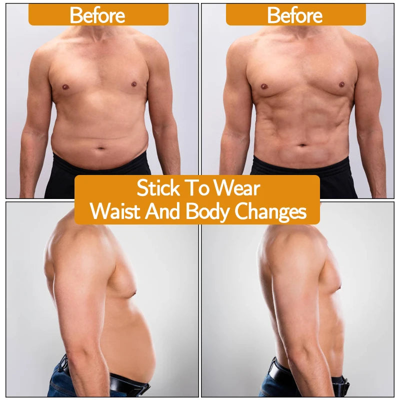 1PC Black Men Waist Sauna Vest Body Shaper Compression Tank Fat Burner Shirt