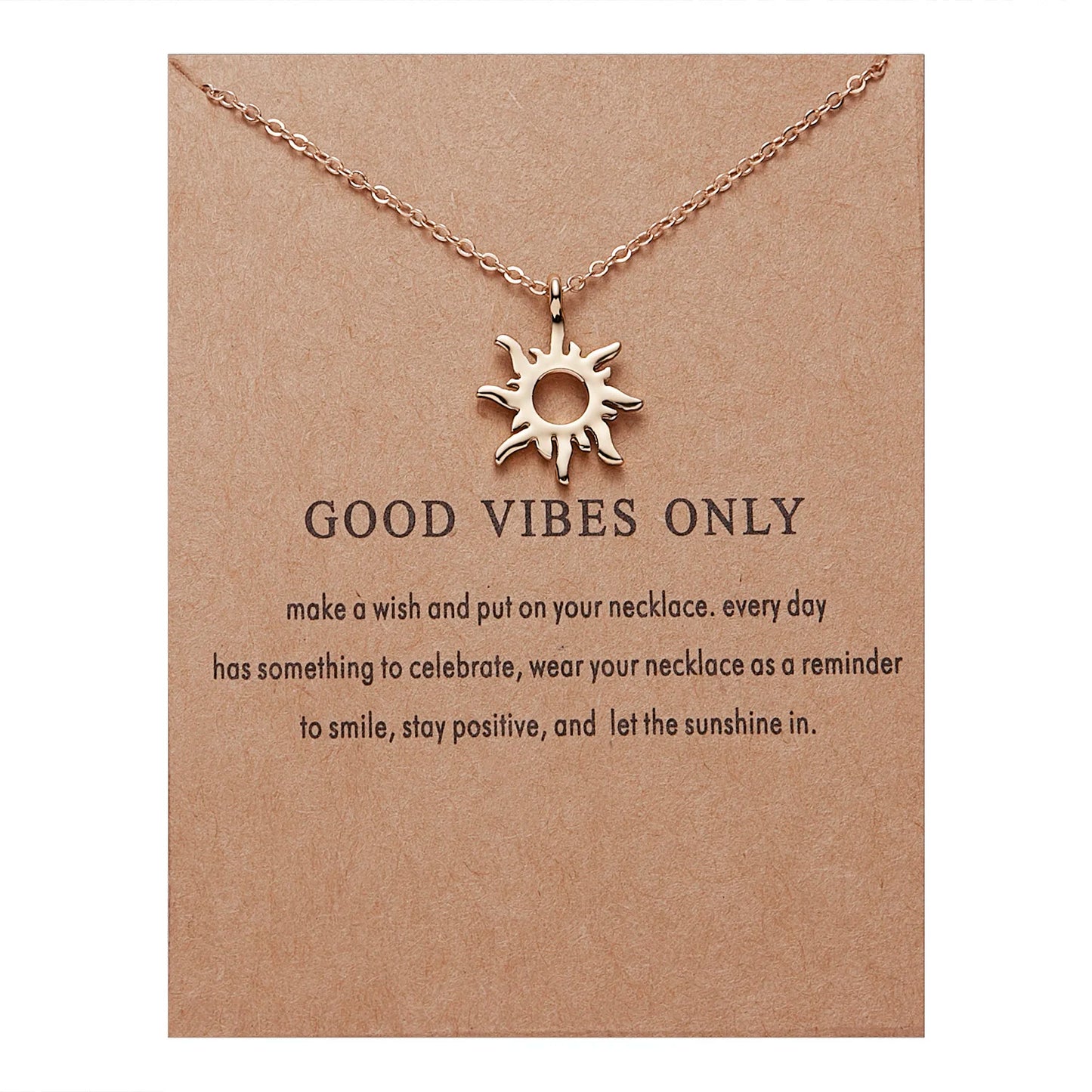 New Trendy Alloy Cute Elegant Sun Star Leaves Bird Butterfly Heart Luck Pendant Necklaces for Women Fashion Accessories Jewelry