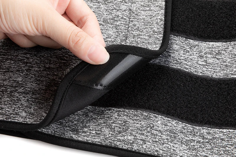 2PC 2 Straps Black Men Waist Sauna Vest Body Compression Tank Fat Burner Shirt