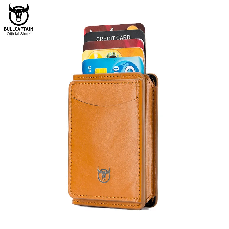 2022 Men And Women Aluminum Cash ID Card Holder RFID Blocking Automatic Pop Up Credit Card Wallets Mobile Phone Holder Card Bag