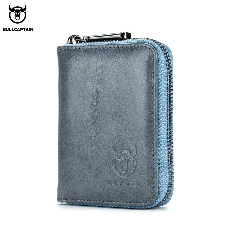 BULLCAPTAIN Real Pickup Card Bag with RFID Function Men's Card Holder Credit Card Business Card ID Card Holder Fashion Card Bag