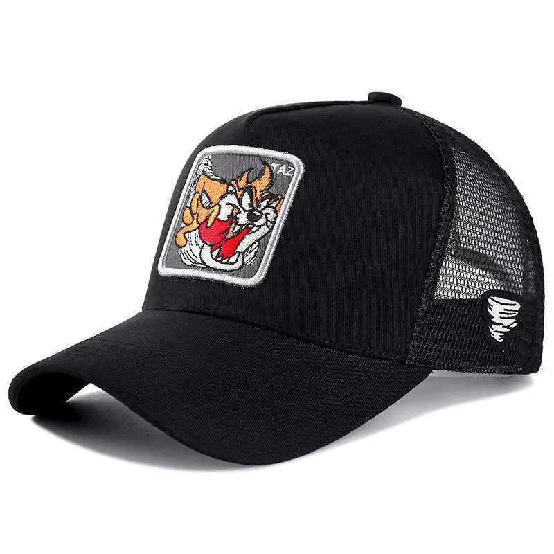 Hot Sale Anime Cartoon Cap High Quality Patch Draw Baseball Cap Men Trucker Hats
