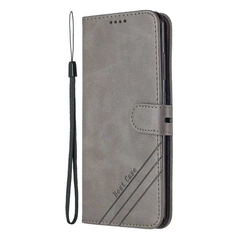 Leather Flip Phone Case, Samsung Galaxy X 4 4S G390F G398F Magnetic Stand Wallet