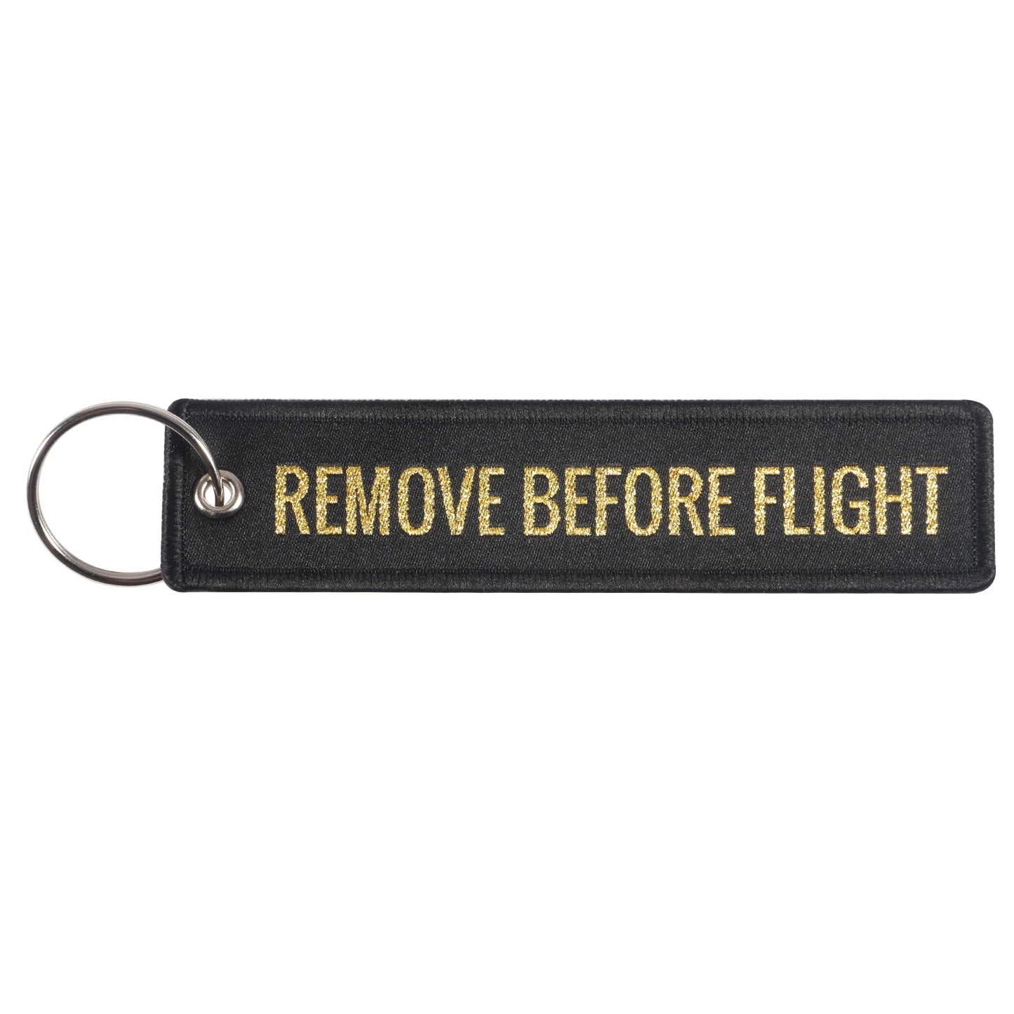 5 PCS/LOT Remove Before Flight Woven Keychains Special Luggage Label Airplane Chain Keychain for Aviation Gifts Car Keyring