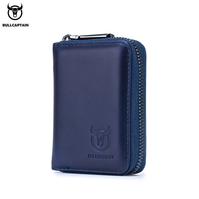 BULLCAPTAIN Real Pickup Card Bag with RFID Function Men's Card Holder Credit Card Business Card ID Card Holder Fashion Card Bag