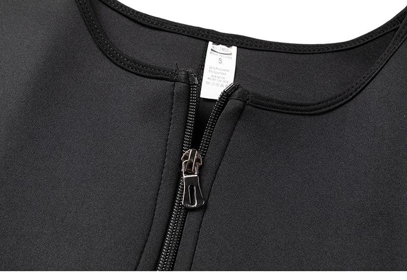 1PC Black Men Waist Sauna Vest Body Shaper Compression Tank Fat Burner Shirt