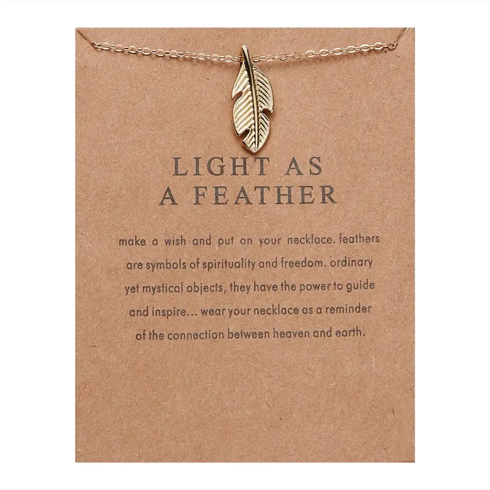 New Fashion Geometry Round Necklace Sun Leaf Cat ear Pendant Gold Color Chain Charm Necklace for Women Party Jewelry Accessories