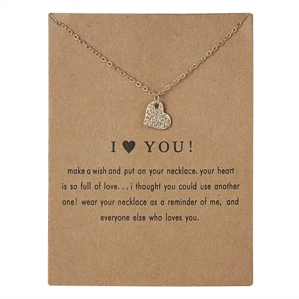 New Trendy Alloy Cute Elegant Sun Star Leaves Bird Butterfly Heart Luck Pendant Necklaces for Women Fashion Accessories Jewelry
