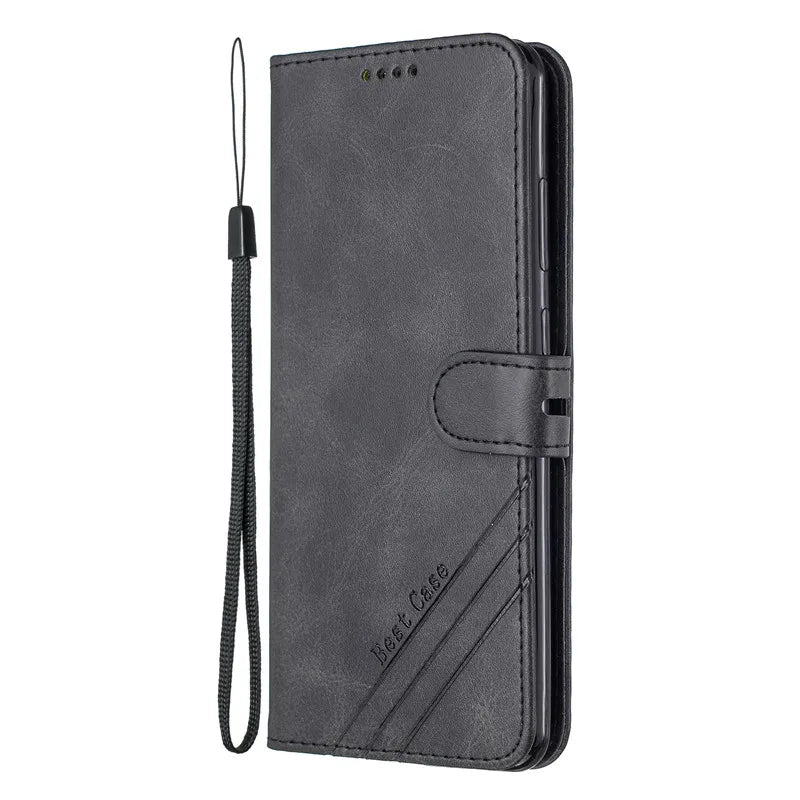 Leather Flip Phone Case, Samsung Galaxy X 4 4S G390F G398F Magnetic Stand Wallet