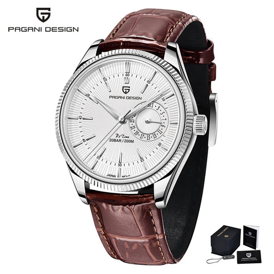 PAGANI Men's Quartz Watch Sapphire Glass 40mm Automatic Sports Waterproof Watch