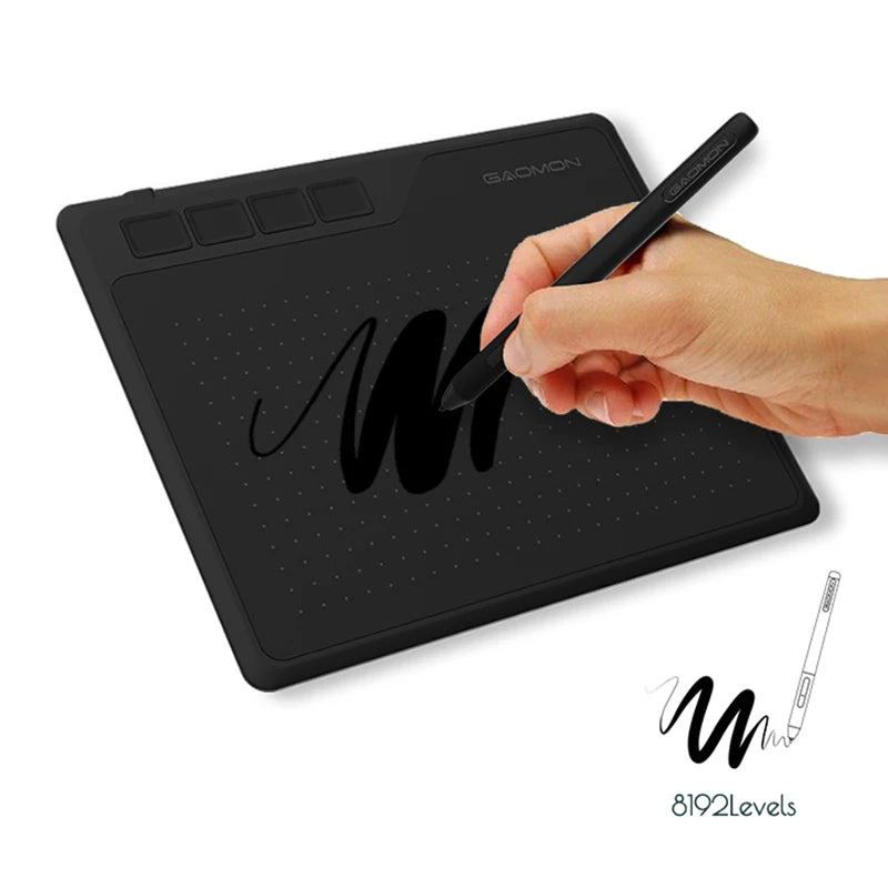 Gaomon S620 6x4" Drawing Tablet with Pen 8192 Pressure for Android Phone& PC