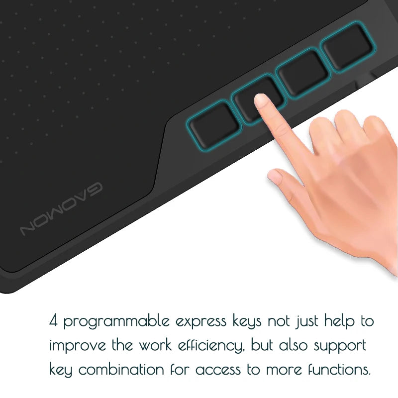 Gaomon S620 6x4" Drawing Tablet with Pen 8192 Pressure for Android Phone& PC