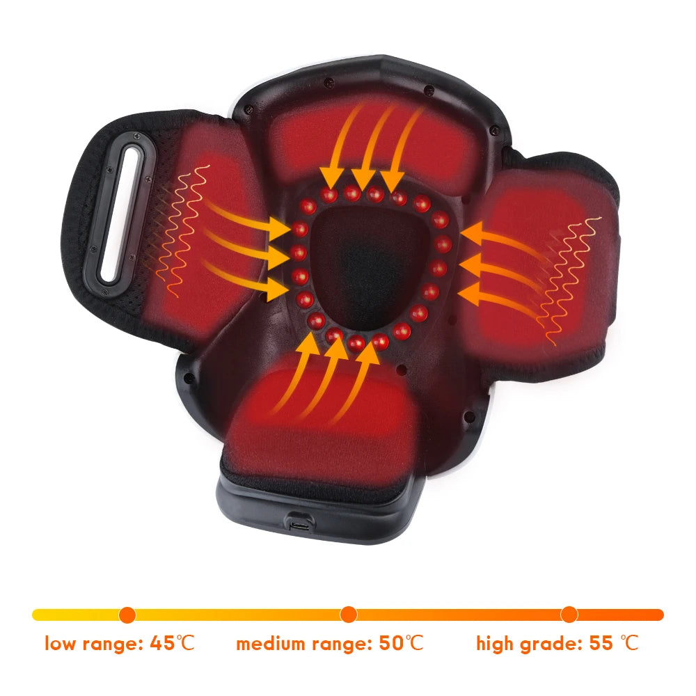 Air Compression Knee Pads Knee Protection Massager for Knee Leg Joint Heating Vibration Massage Relaxation Cordless Protable