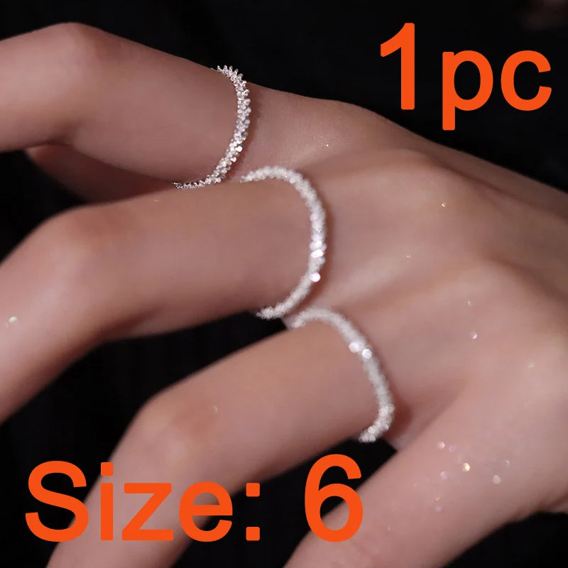 2024 Trend Sparkling Silver Color Choker Necklace for Women Elegant Clavicle Chain Necklace Party Wedding Collar Jewelry Gifts