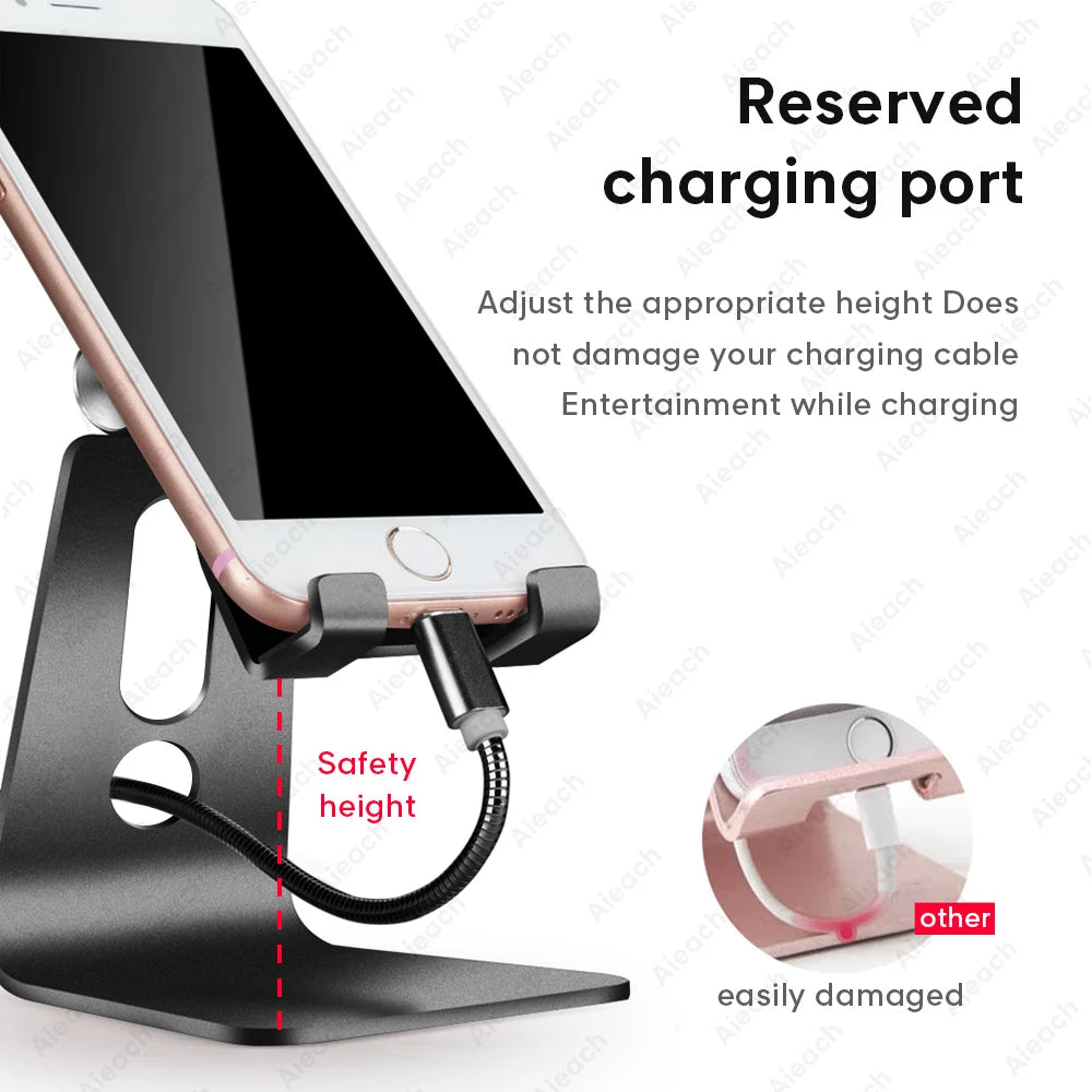 Universal Metal Tablet Stand for iPad Android 7.9–11" Rotation Hold Desk Mount