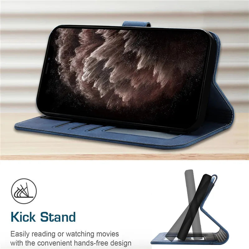 Samsung Galaxy A53 A73 A33 5G SM-A536B Capa Leather Card Wallet Flip Book Cover