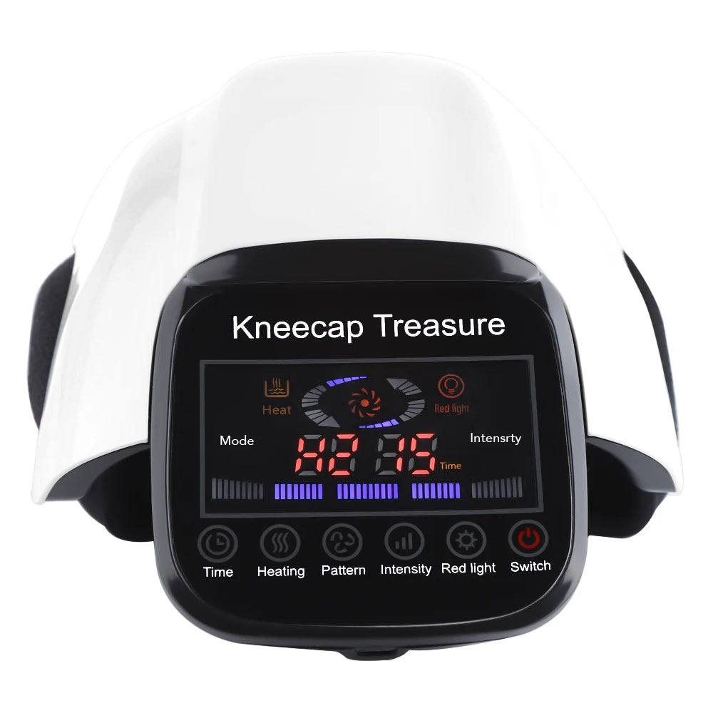 Air Compression Knee Pads Knee Protection Massager for Knee Leg Joint Heating Vibration Massage Relaxation Cordless Protable