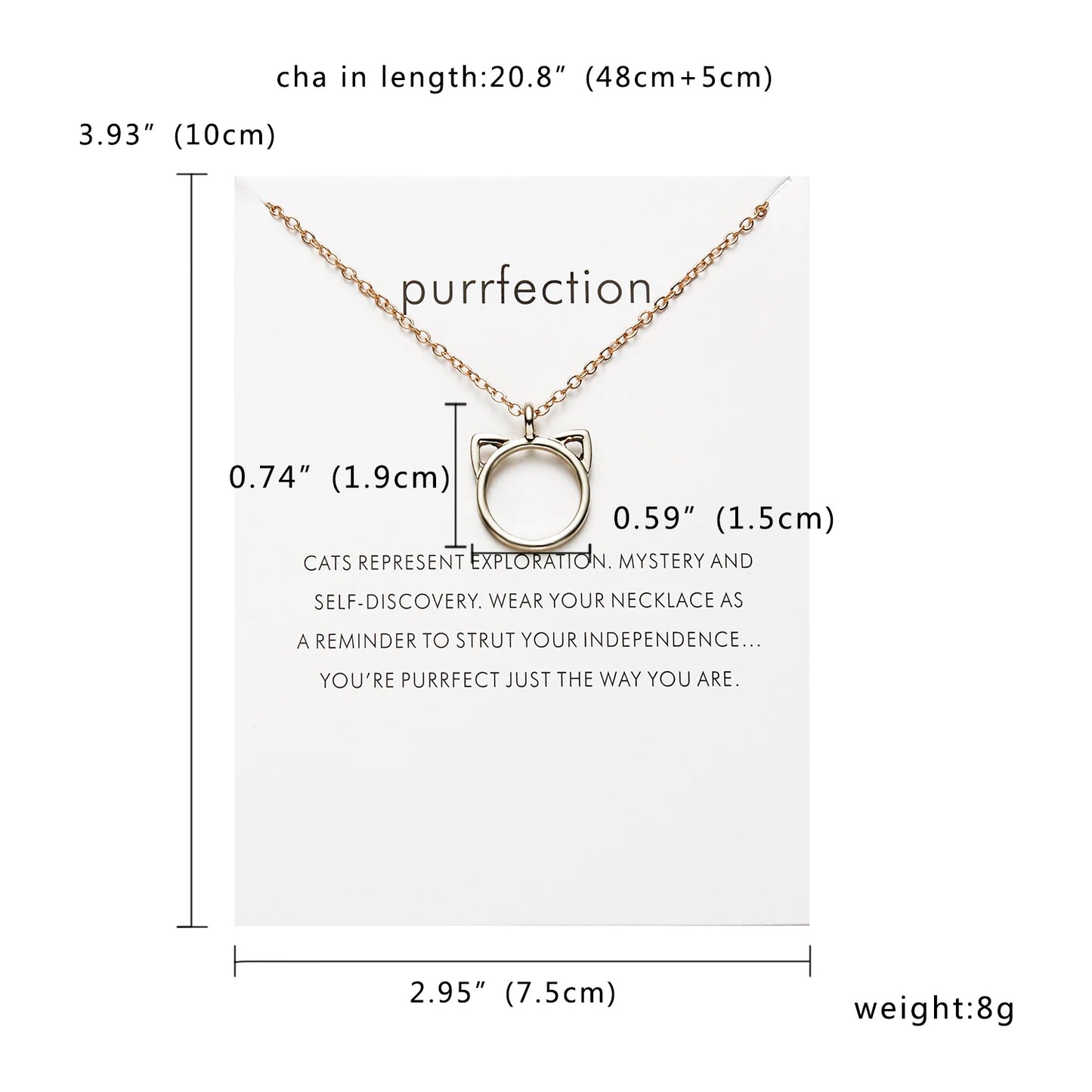 New Fashion Geometry Round Necklace Sun Leaf Cat ear Pendant Gold Color Chain Charm Necklace for Women Party Jewelry Accessories