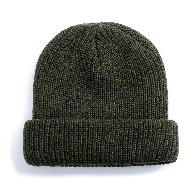 Daily Fisherman Beanie Hat Unisex Sailor Style Autumn Beanie Ribbed Knitted Hat