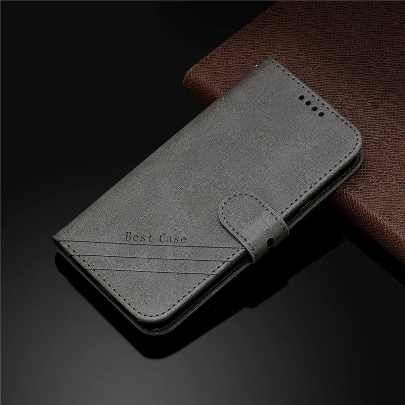 Leather Flip Phone Case, Samsung Galaxy X 4 4S G390F G398F Magnetic Stand Wallet