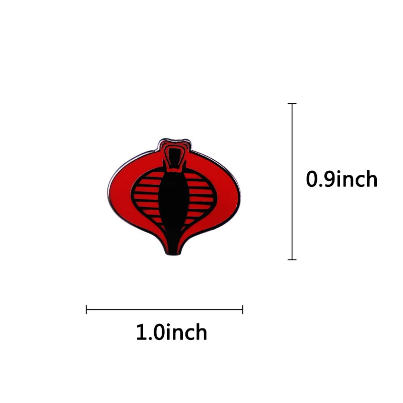 GI Joe Cobra symbol badge movie jewelry accessories
