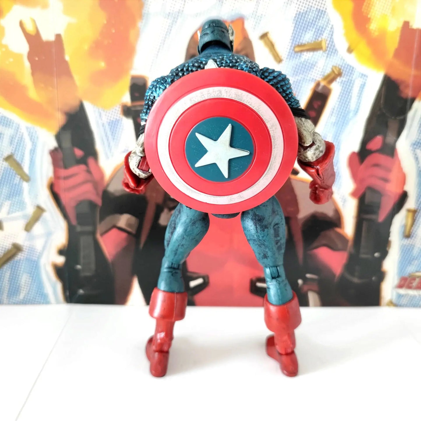 Toybiz Marvel Diamond Select DST Zombie Captain American 7" Action Figure Loose